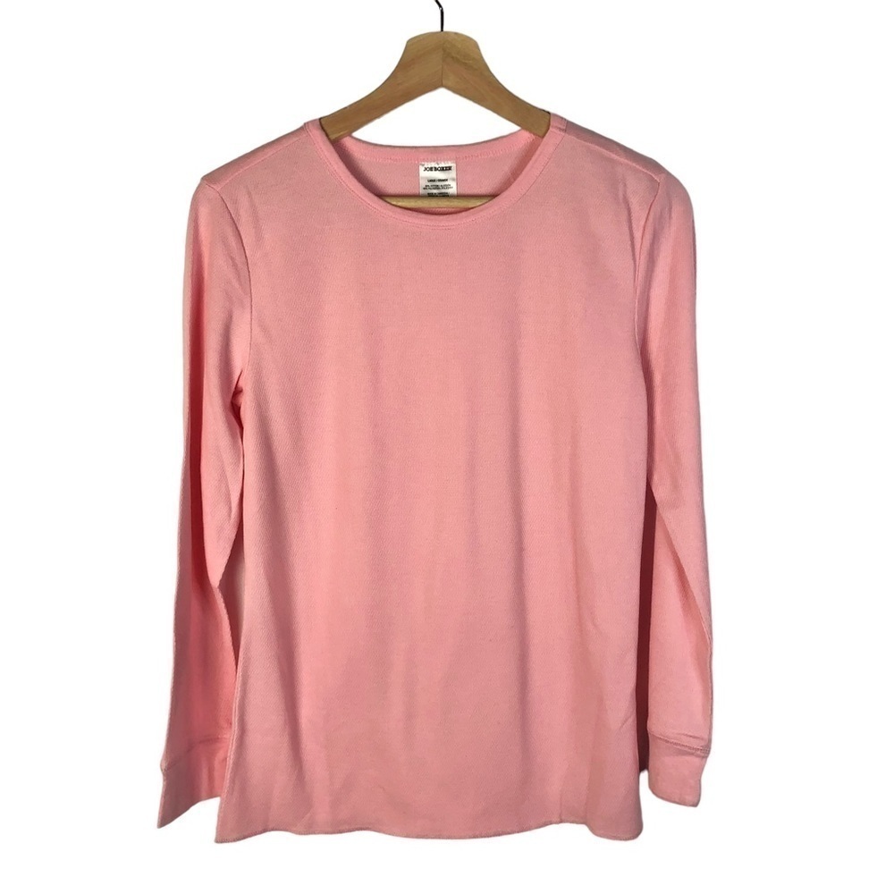 Joe Boxer‎ Light Pink Crewneck Base Layer Long Sleeve T-Shirt L